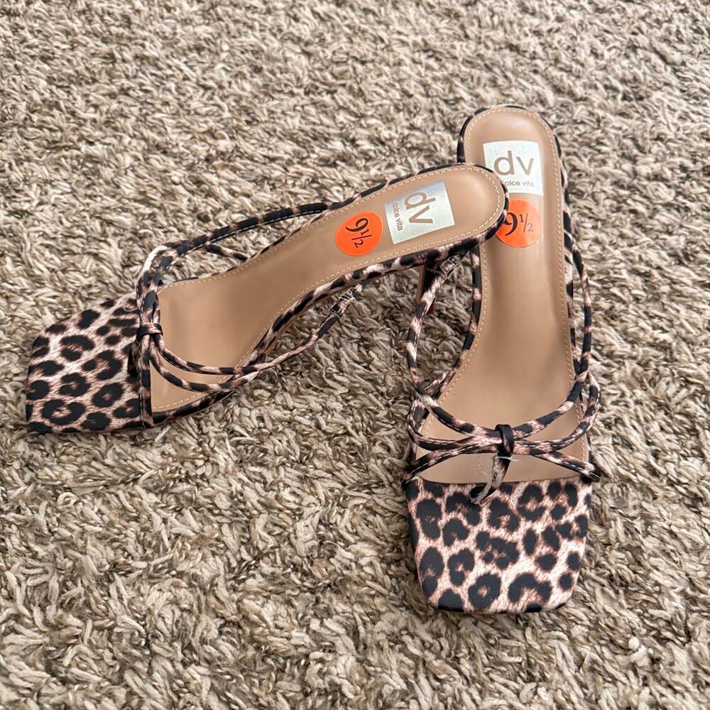 Dolce Vita Leopard Kitten Heels- 9.5